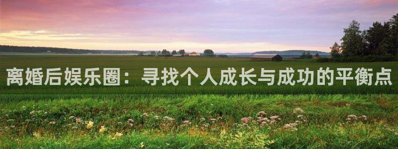 壹号app下载官网娱乐：离婚后娱乐圈：寻找个人成长与成功的平衡点