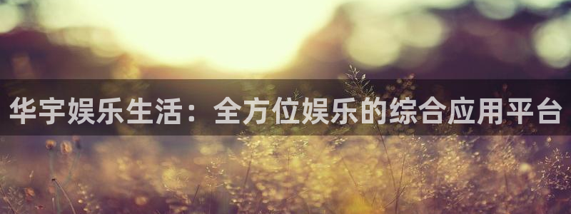 盛煌平台平台app下载：华宇娱乐生活：全方位娱乐的综合应用平台